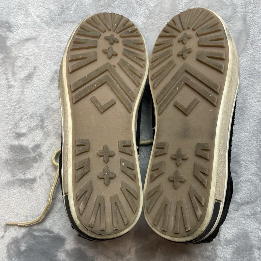 Inkkas Brisbane Camping Boots Womens 10 Black Suede Aboriginal Art Hi Top Hiking - Picture 10 of 11